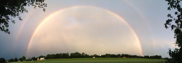 Regenbogen über Bätterkinden 