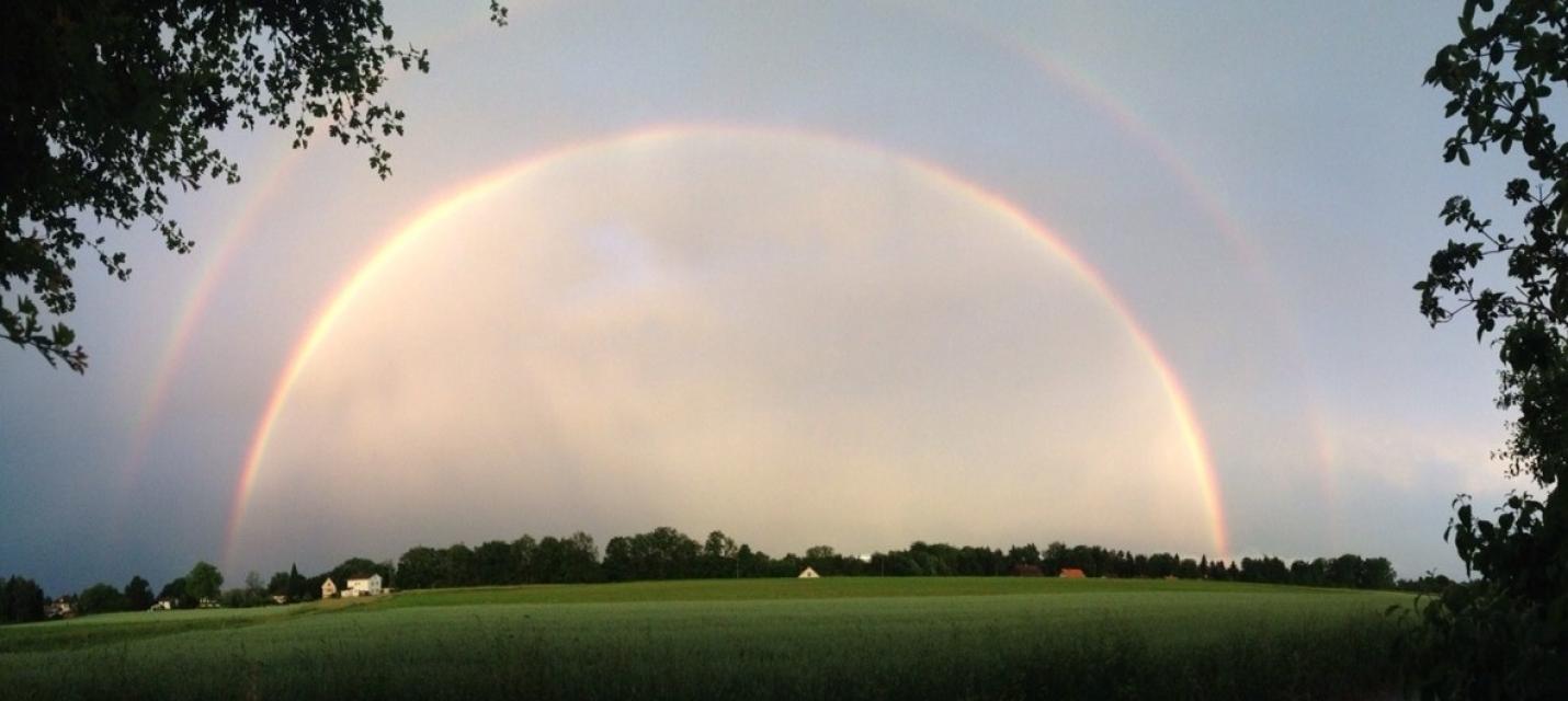 Regenbogen über Bätterkinden 